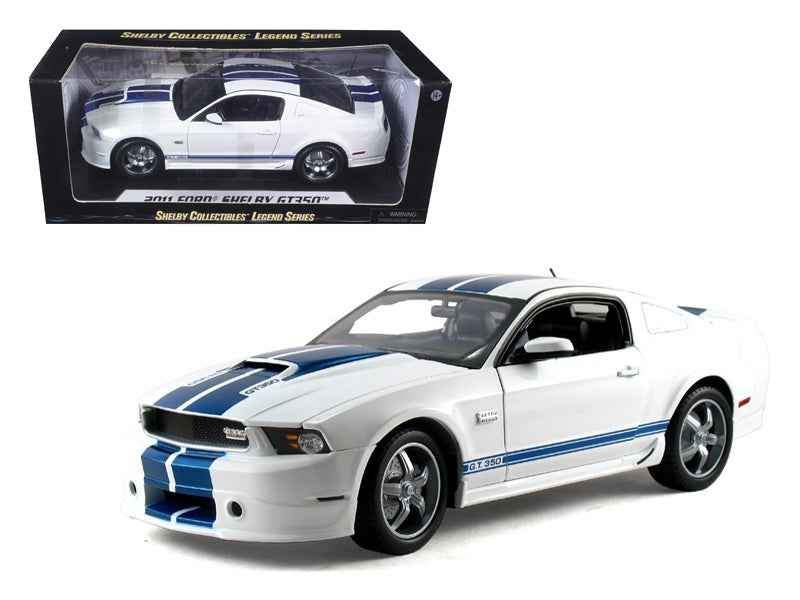 2011 Ford Shelby Mustang GT350 White | 1/18 Diecast Model Car | Shelby Collectibles | Collector Quality