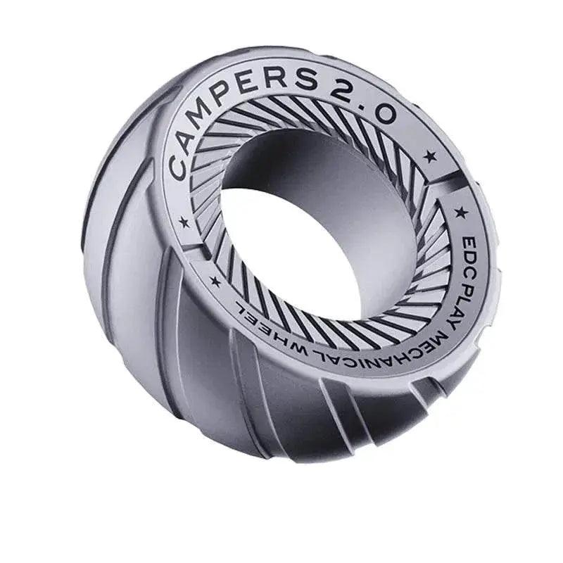 SPYSTAR Magnetic Fidget Ratchet Ring EDC Toys Adjustable Haptic Ring Stainless Steel Fingertip Metal Tyre Toys Stress Spinner - ToylandEU™