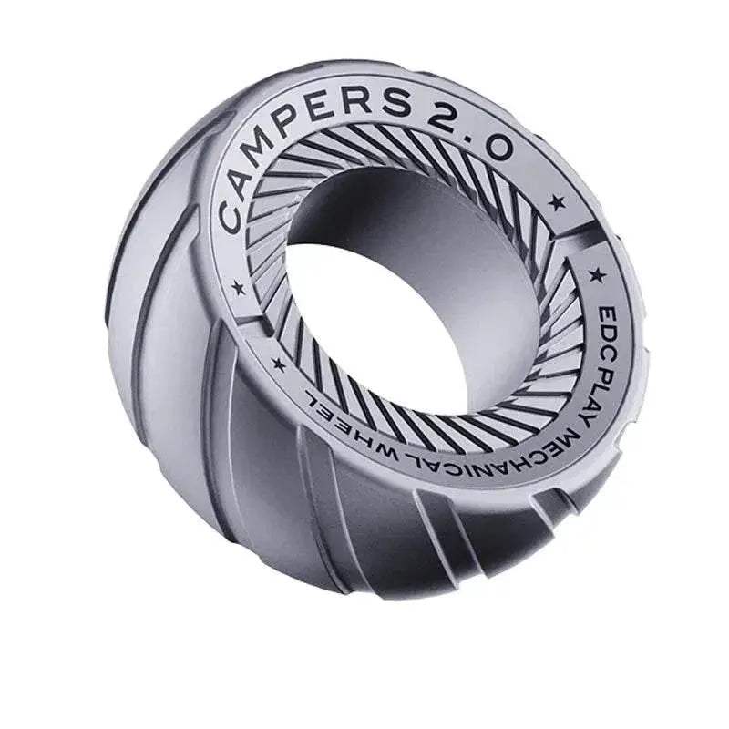 SPYSTAR Magnetic Fidget Ratchet Ring EDC Toys Adjustable Haptic Ring Stainless Steel Fingertip Metal Tyre Toys Stress Spinner - ToylandEU