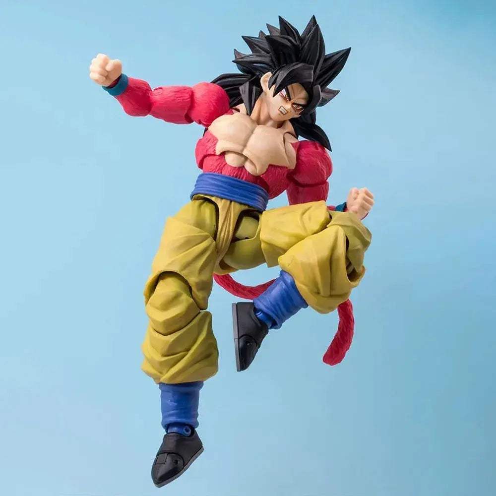 Dragon Ball Goku SSJ4 Action Figure With Movable Joints Kamehameha - ToylandEU