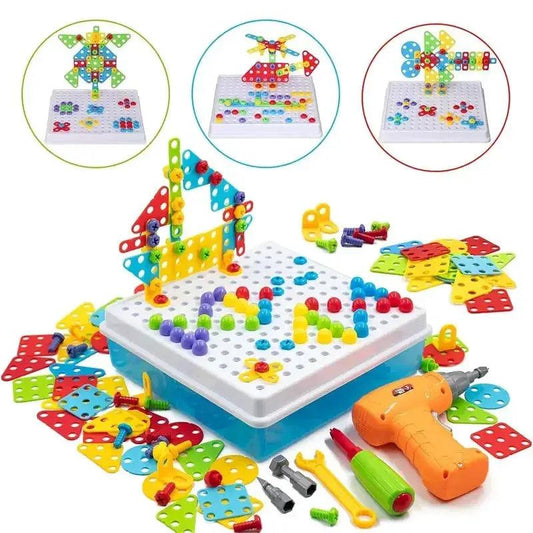 STEM Drill Building Kit Educational Montessori 4 In 1 - ToylandEU™
