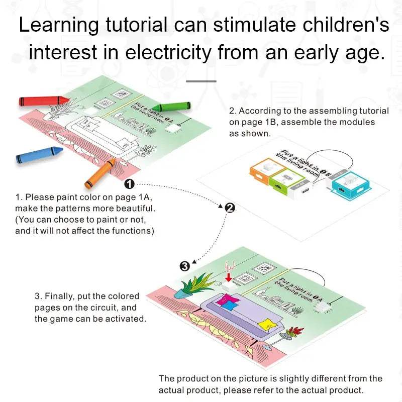 STEM Educational Electronic Building Blocks for Kids Physics Experiments - ToylandEU