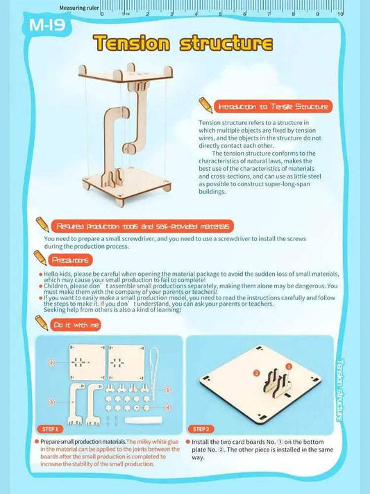STEM Toys Science Tecnología DIY Anti Gravity Tensegrity Floating Table Model Kid Child Gift - ToylandEU™