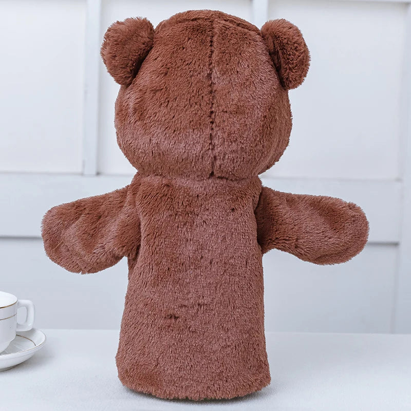Hand Puppet | 11-Inch Plush Bear | Soft Fabric | For Children