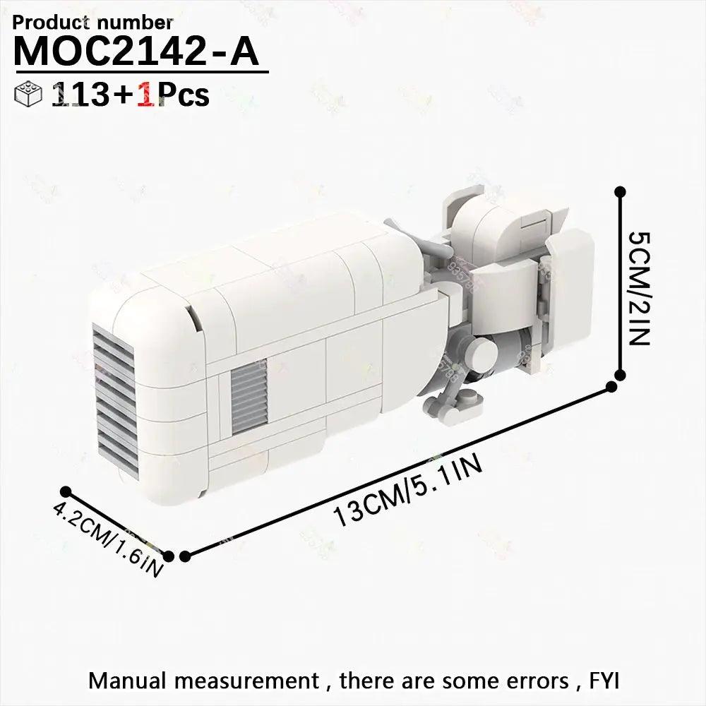 MOC Space Wars Movie Series Interplanetary Flying Motorcycle Combat Robot Airship Scout Building Blocks DIY Brick Kids Toy Gifts - ToylandEU