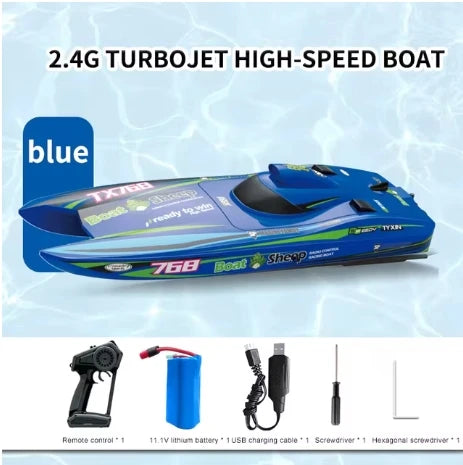 Remote Control Boat | 2.4G Brushless Motor | Top Speed 30kmh | Length 39.7cm