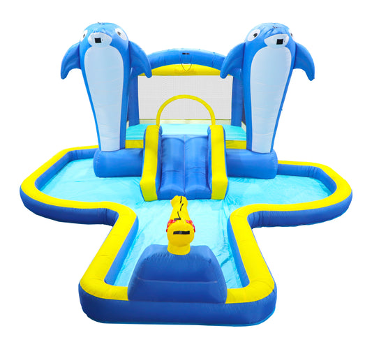 Inflatable Water Slide 8 In 1 Bounce House Backyard Fun