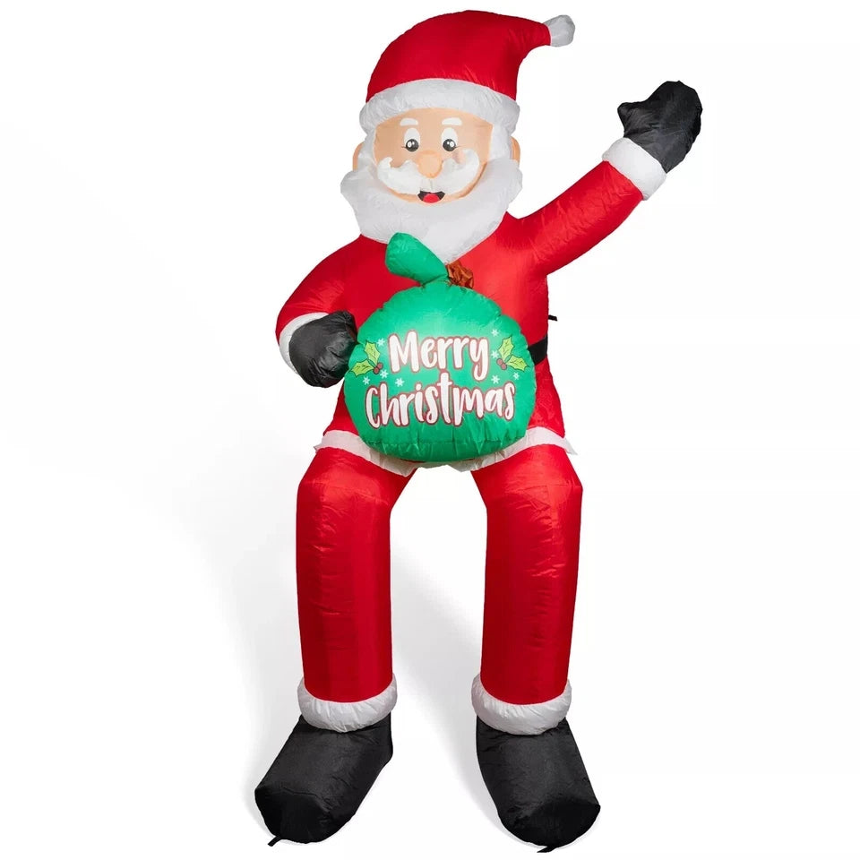 Inflatable Santa Claus | 1.8M LED Lighted | Outdoor Yard Decor | 5Ft