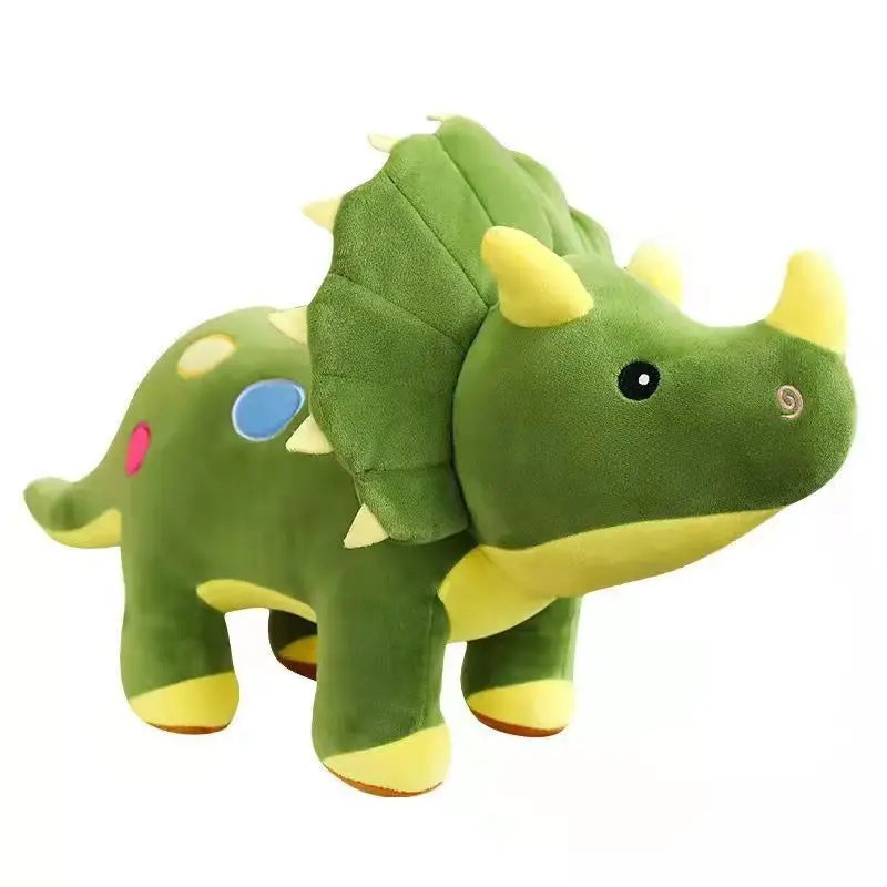 40cm Plush Dinosaur Toy Set Triceratops Stegosaurus Soft