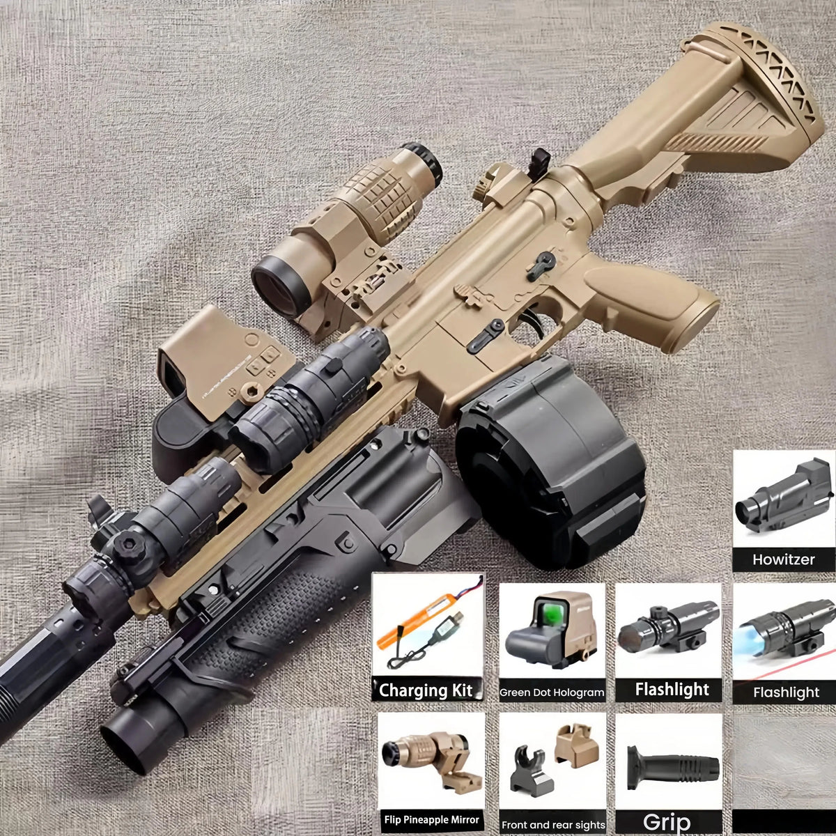 M416 Gel Blaster | Semi Automatic Fire | Rechargeable Battery | Outdoor Play