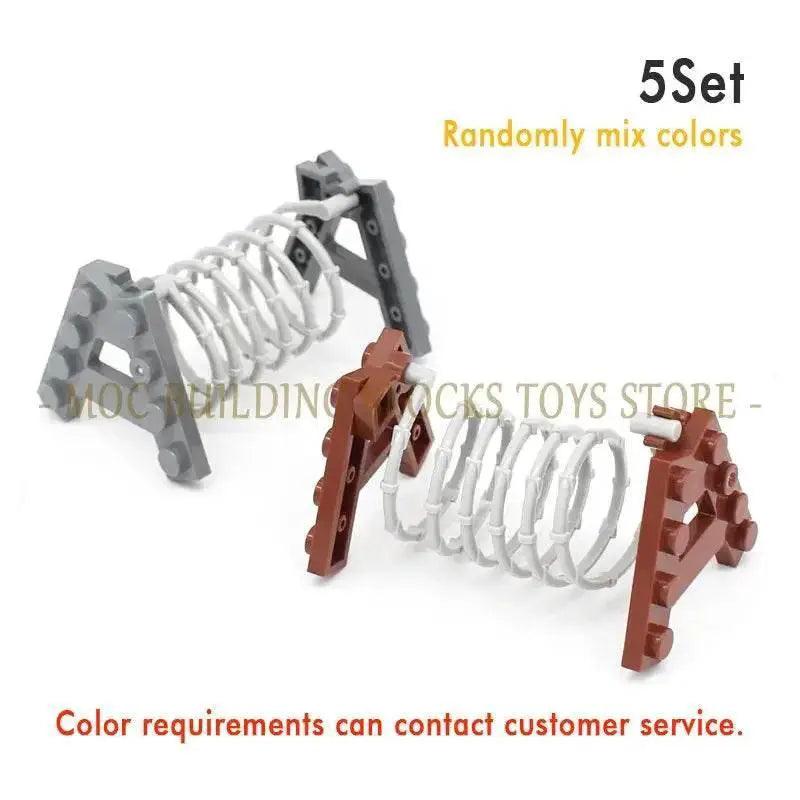 Premium Military Scene Building Set Lego Compatible With Barbed Wire Sandbags And Army Figures For Military Enthusiasts - ToylandEU