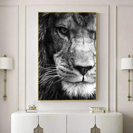 Safari Spirit DIY 11CT Cross Stitch Embroidery Kit - Tiger, Lion, Wolf, Owl Needlework Set with Cotton Threads and Printed Canvas for Home Décor - ToylandEU™