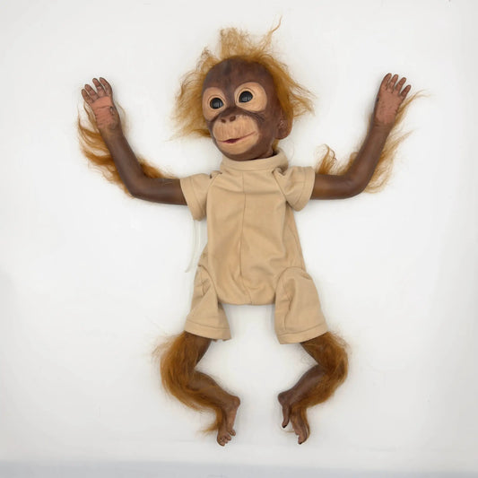 Reborn Baby Doll 20 Inch With Mohair Limbs Painted - ToylandEU