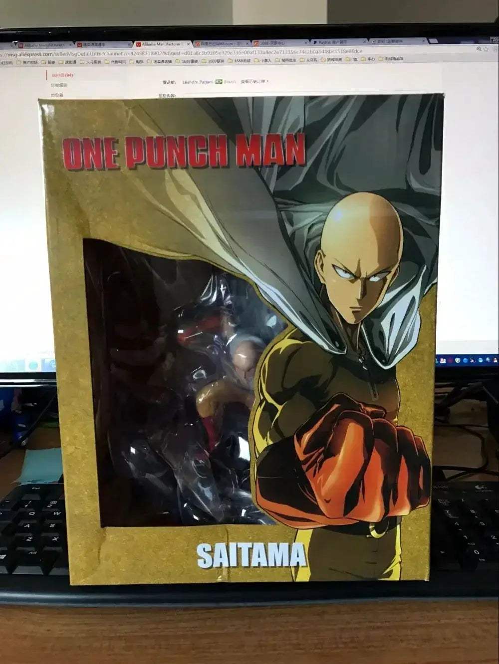 Saitama One Punch Man Figure PVC Statue 25 Cm Collectible - ToylandEU