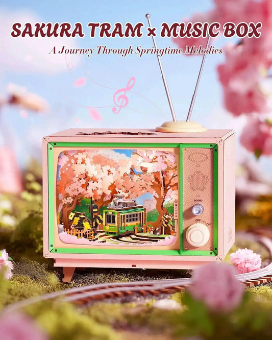 Sakura Dream DIY Music Box 3D Wooden Puzzle Lights - ToylandEU™