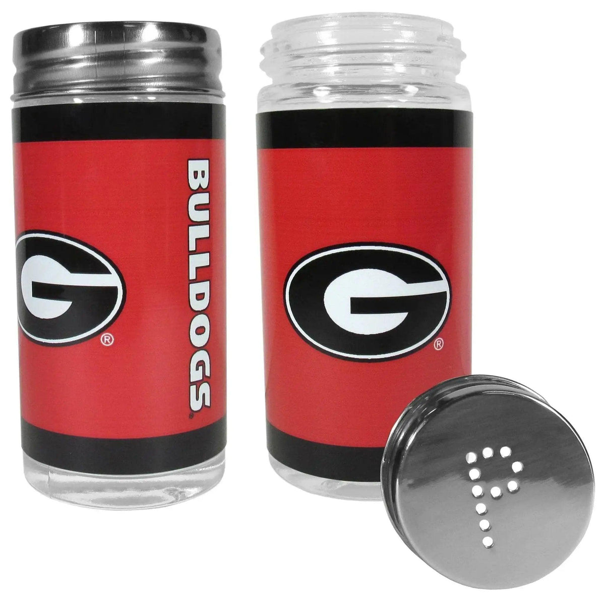Georgia Bulldogs Salt And Pepper Shakers Tailgater Glass - ToylandEU™