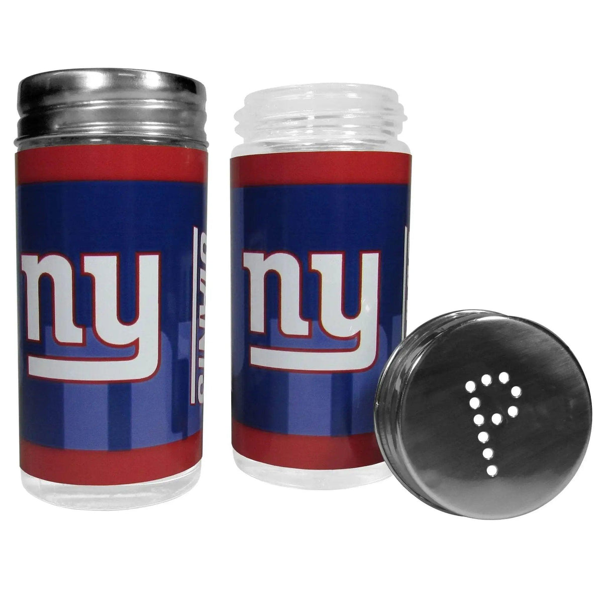 New York Giants Tailgater Salt And Pepper Shakers Glass - ToylandEU™