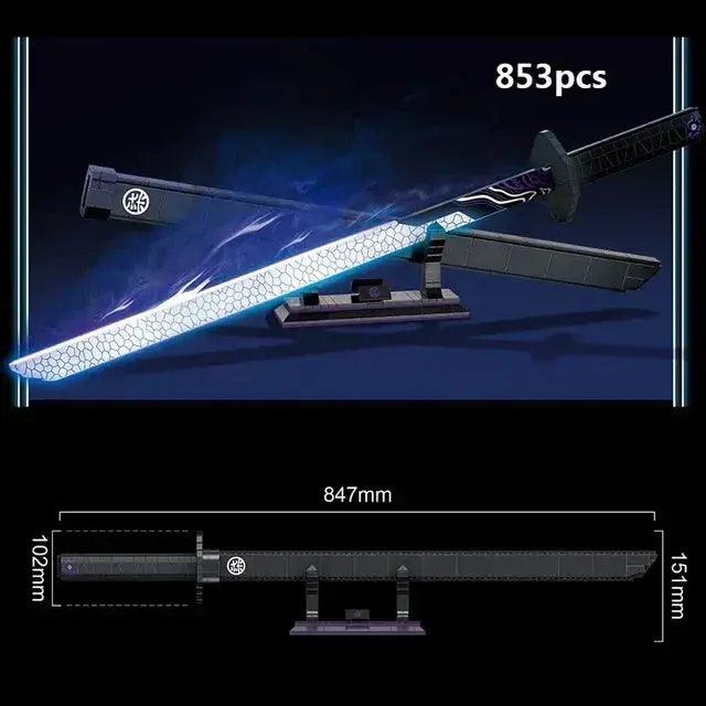 Samurai Sword Building Blocks Kit STEM For Anime Fans - ToylandEU™
