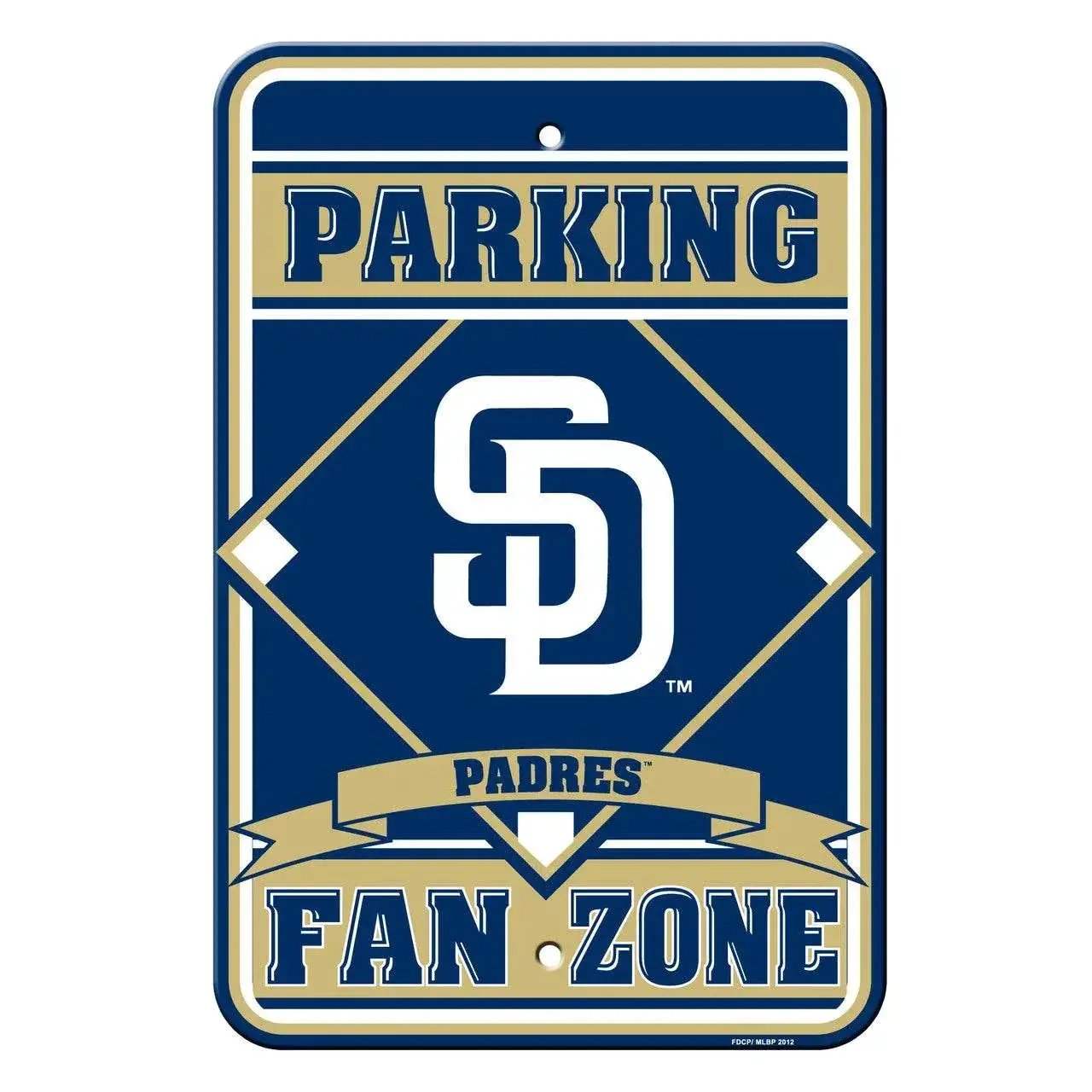 San Diego Padres Parking Sign 12x18 Plastic Fan Zone CO - ToylandEU™