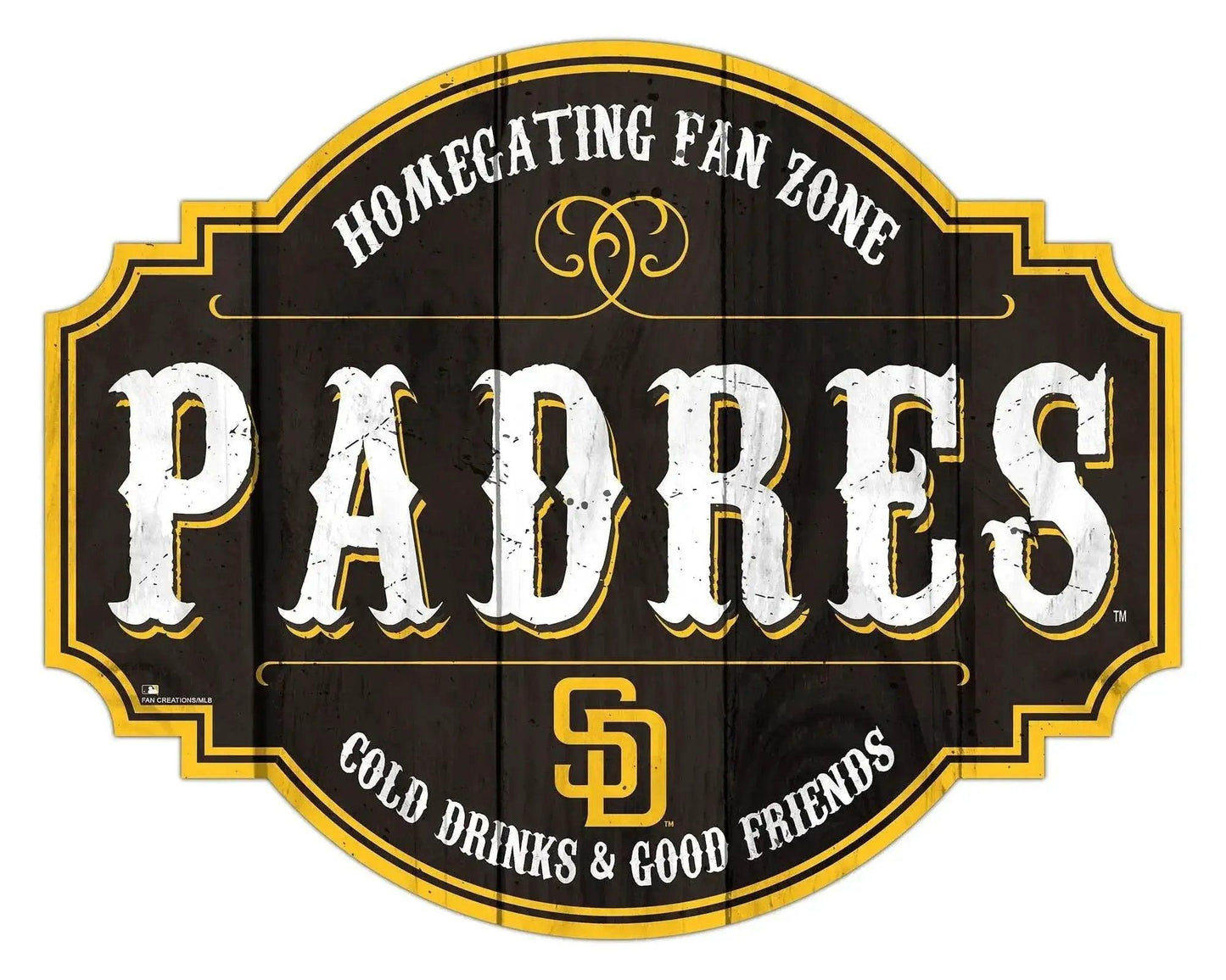 San Diego Padres Wood Sign 12 Inch Homegating Tavern Decor - ToylandEU™