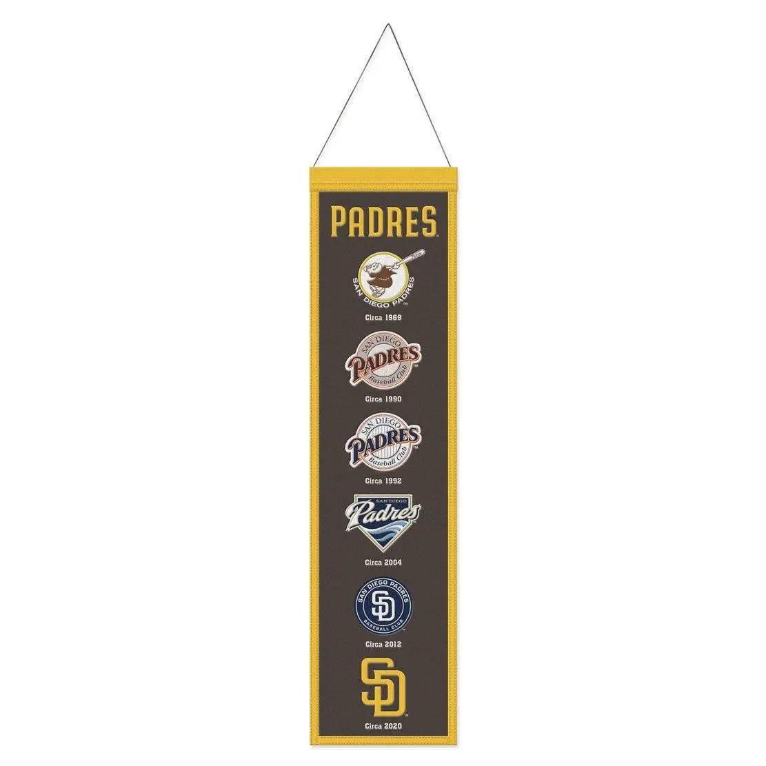 San Diego Padres Wool Banner 8x32 Heritage Evolution Design - ToylandEU™