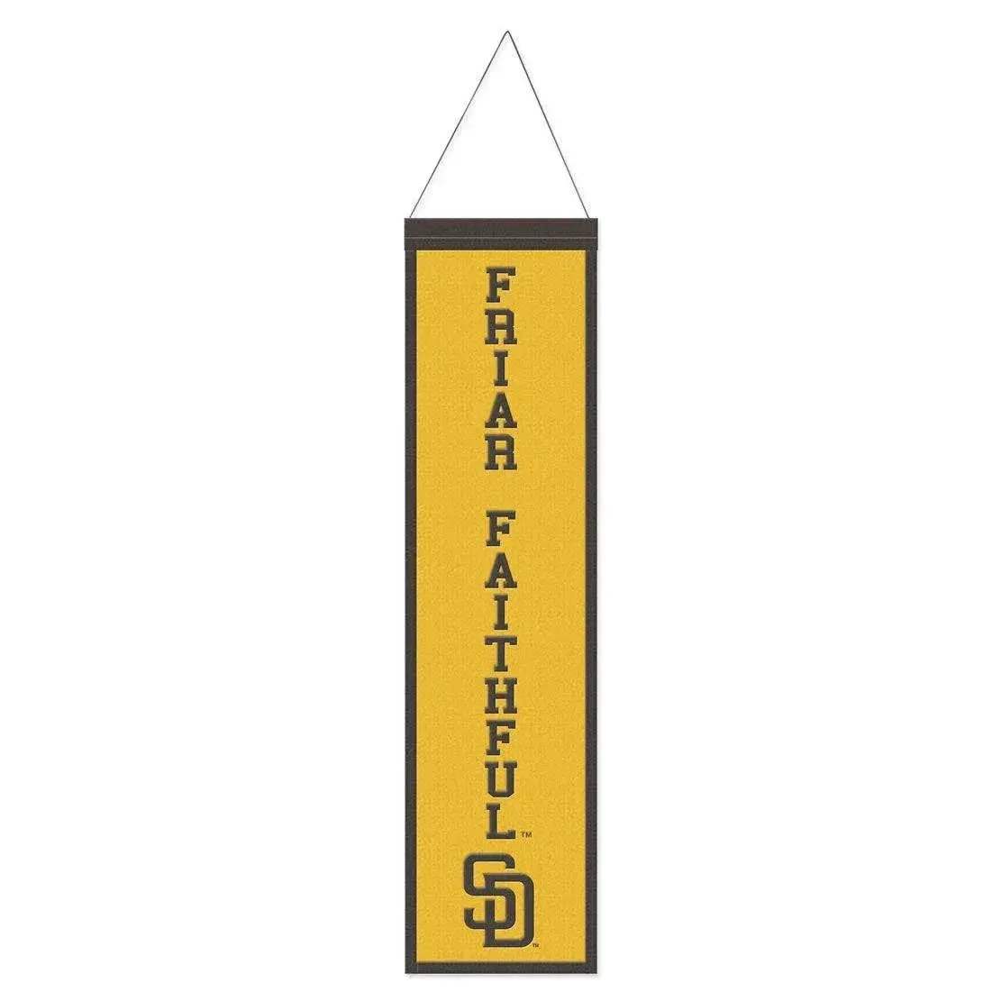 San Diego Padres Wool Banner 8x32 Heritage Slogan Design - ToylandEU™