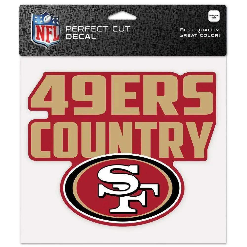 San Francisco 49ers 8x8 Perfect Cut Color Decal Slogan - ToylandEU™