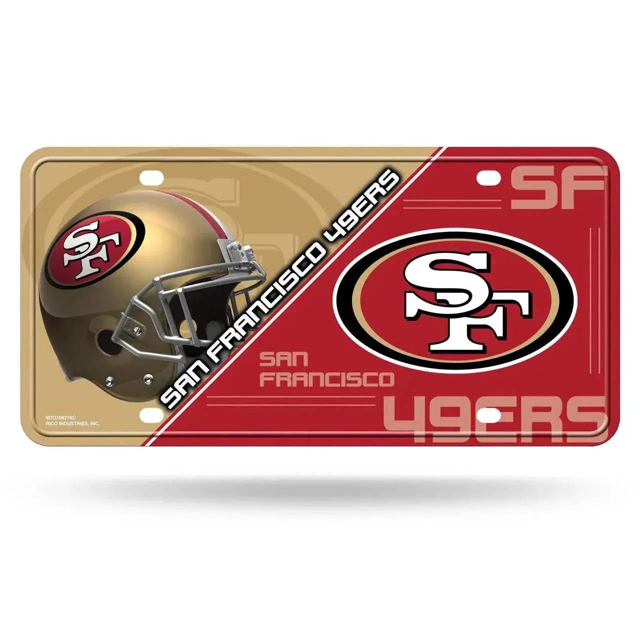 San Francisco 49ers Aluminum License Plate Official - ToylandEU™