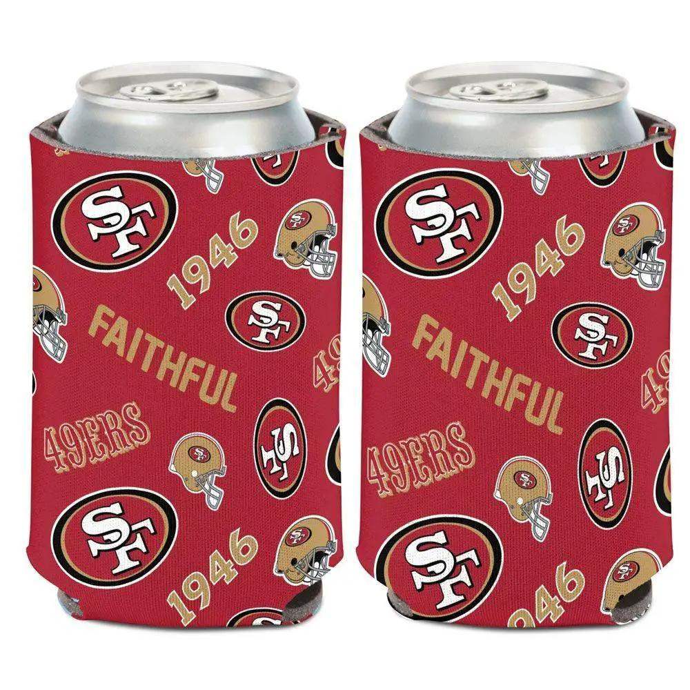 San Francisco 49ers Can Cooler Scatterprint Design - ToylandEU™