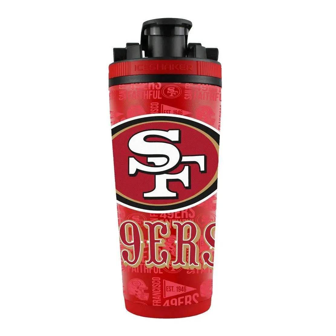 San Francisco 49ers Ice Shaker 26oz Stainless Steel Bottle - ToylandEU™