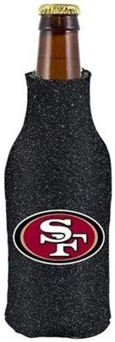 San Francisco 49ers Insulated Glitter Black Bottle Holder - ToylandEU™