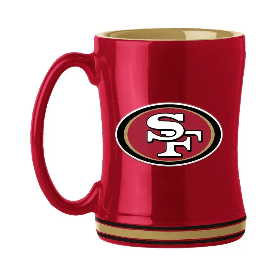 San Francisco 49ers Sculpted Relief Mug 14oz Team Colors - ToylandEU™