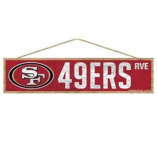 San Francisco 49ers Wood Sign 4x17 Avenue Design With Logo - ToylandEU™