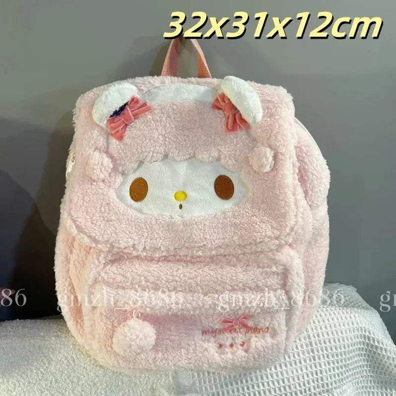 Sanrio My Melody Plush Backpack School Bag Japanese Large Capacity - ToylandEU