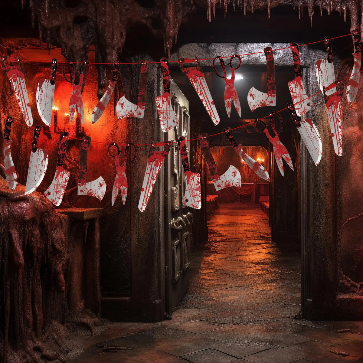 Halloween Banners | Blood Splatter | Paper Board | 2 Pack
