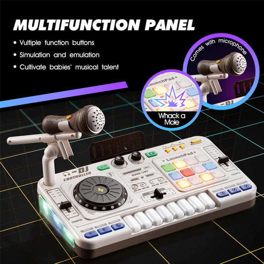 Kids DJ Mixer Toy For Educational Music Learning Play