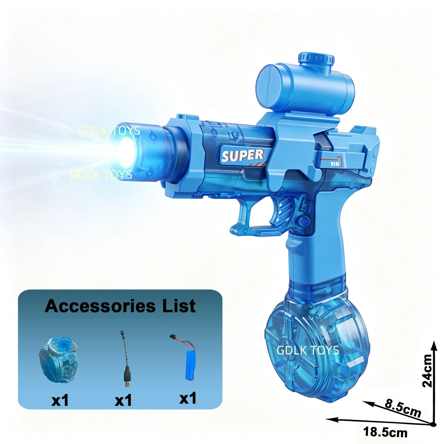 Electric Water Gun | 8-10m Range | Automatic Water Blaster