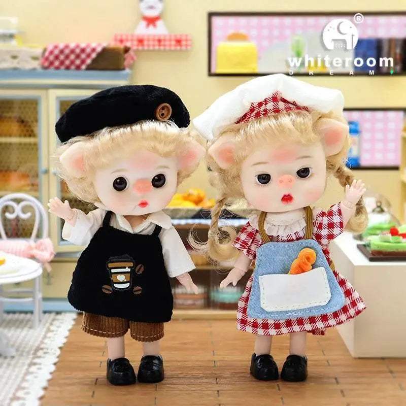 Ob11 Bjd Doll Boy Pig Face Piggy Ball-jointed Mini Doll Gift - ToylandEU