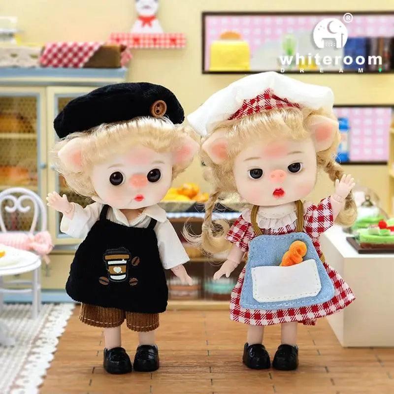 Ob11 Bjd Doll Boy Pig Face Piggy Ball-jointed Mini Doll Gift - ToylandEU
