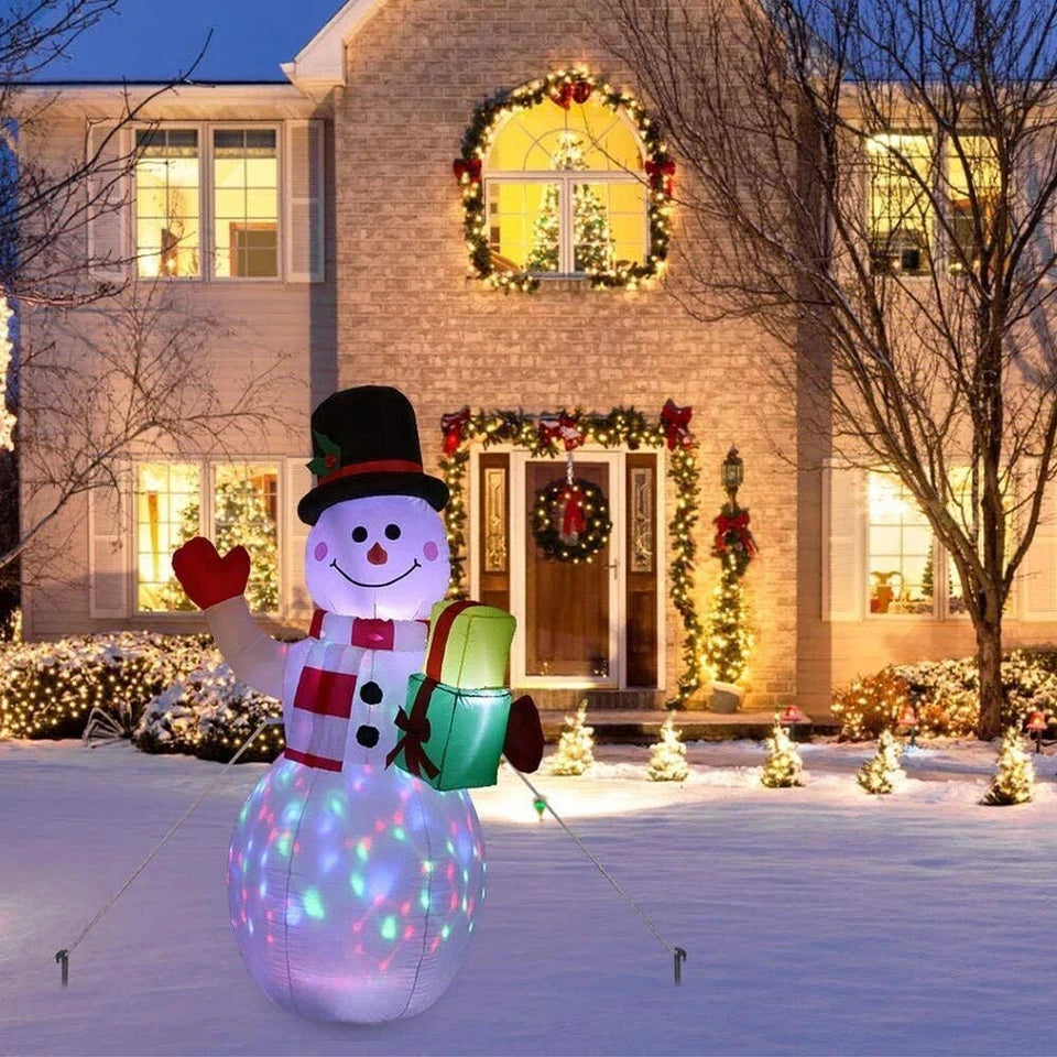 Christmas Inflatable Snowman | 1.5 Meter | Color Led Lights | Outdoor Decor