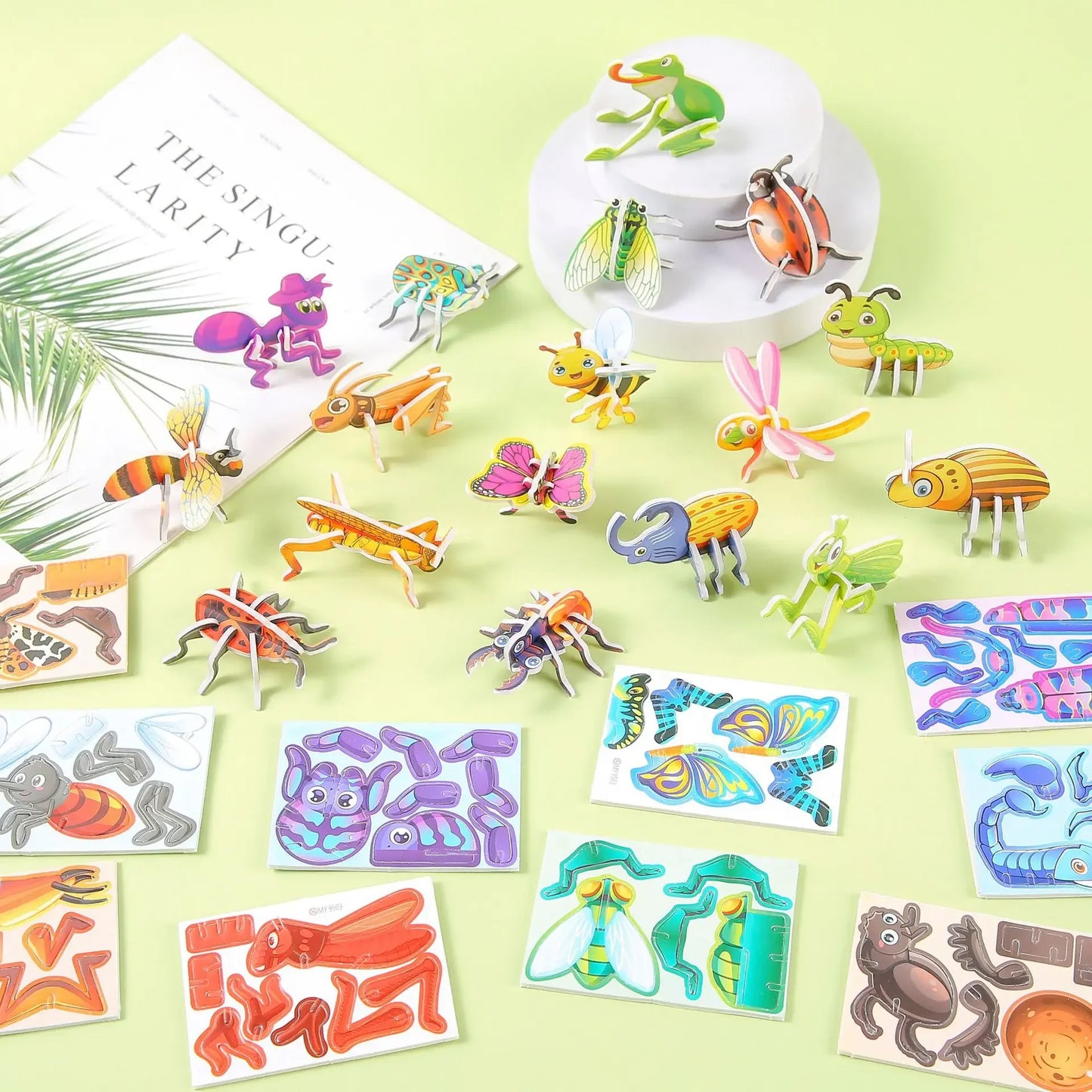 3D Puzzle Set | 30 Pieces | Aircraft Tanks Animals Ocean Dinosaurs | Ages 3-12
