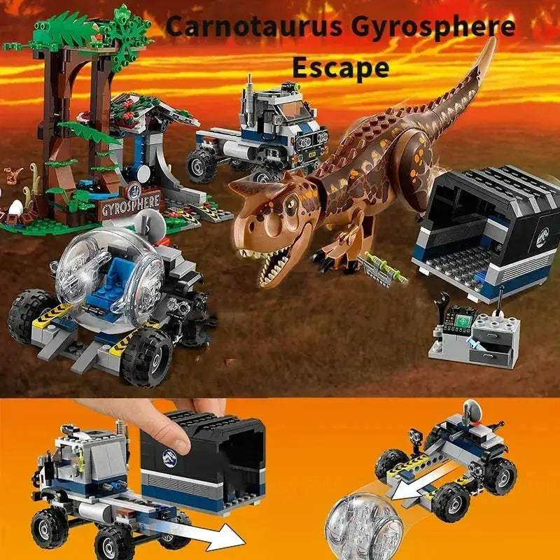 Dinosaur Missions Allosaurus MOC Set For Kids Transport Truck - ToylandEU