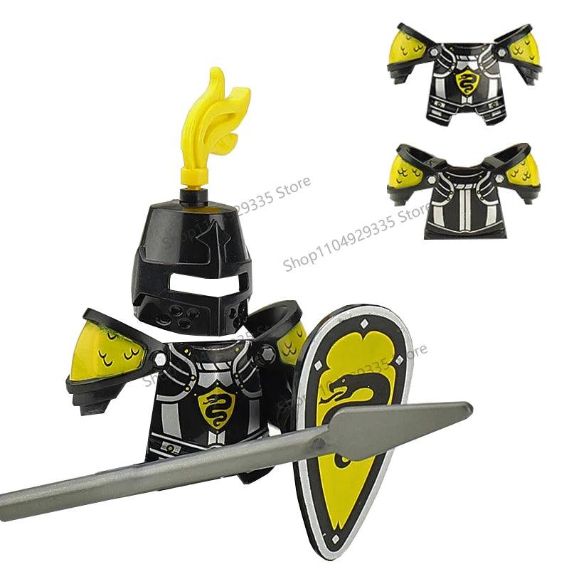 Micro Blocks | Medieval Knight Figures | Plastic Model Kit | Ages 14 Plus