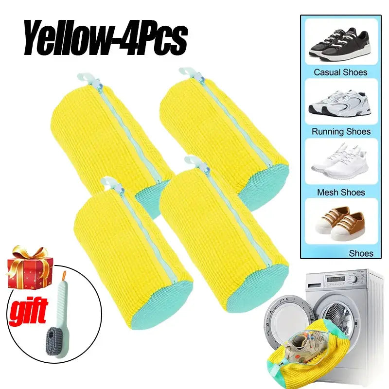 Laundry Bags Shoe Washing Machine Bag-with Zipper Laundry Bag with Rich Fluff Inside, Perfect for Sneakers and Casual Shoes - ToylandEU