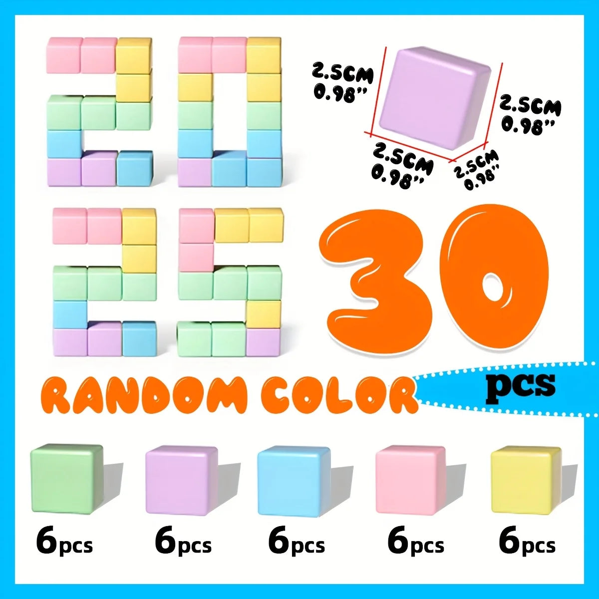 Magnetic Blocks | Big Size Cube | Educational Building Blocks | Ages 4 to 6