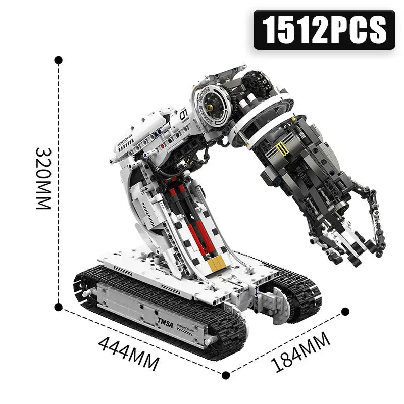 Technical 1512Pcs Science Fiction Programming Robotic Arm Building Blocks High Tech Engineering Car Bricks Toys Kids Adult Gift - ToylandEU
