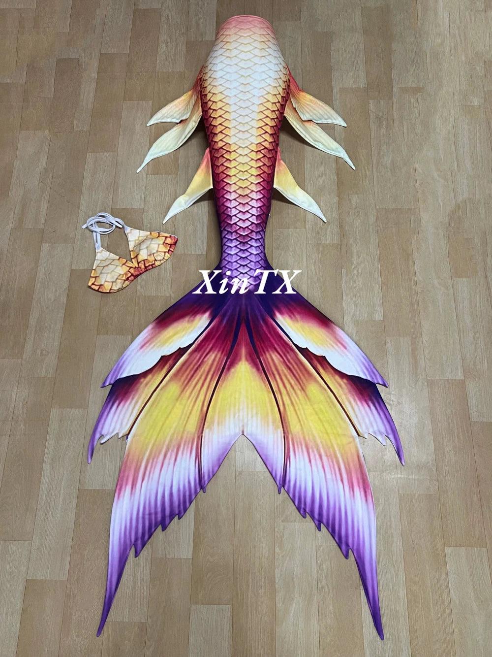 Mermaid Tail Costume | Top And Tail Set | Polyester Material | Custom Size
