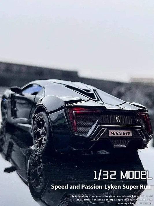 Scale 1 32 Diecast Lykan HyperSport Alloy Model Sound - ToylandEU™