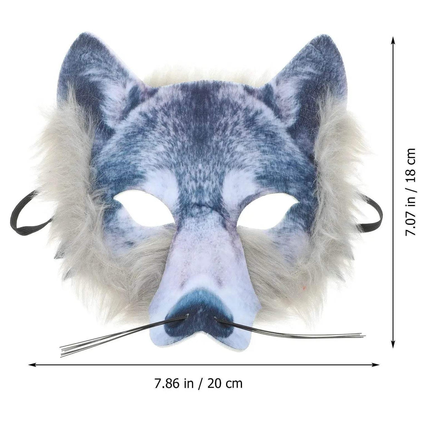Scary Wolf Mask PVC Half Face For Halloween Cosplay - ToylandEU