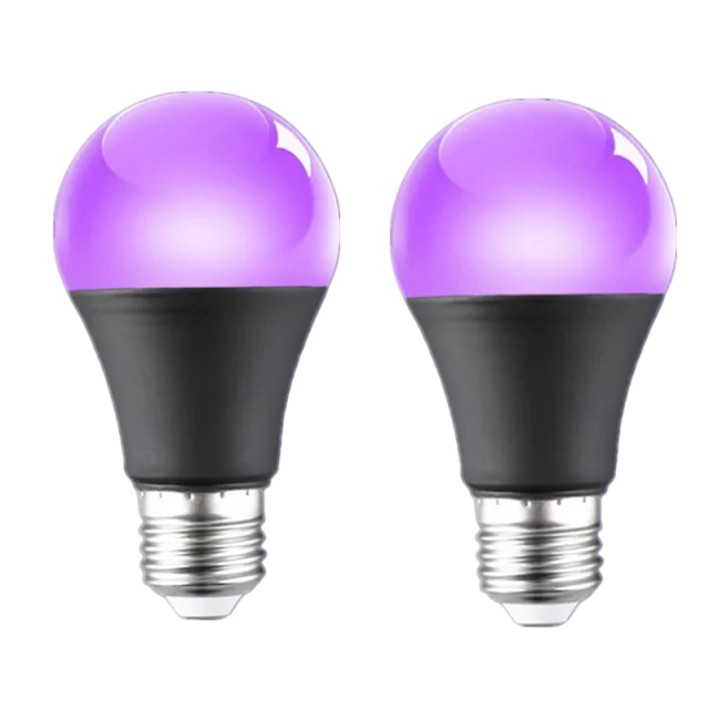 A19 Black Light Bulb | 12W UV LED | E27 Base | 50000H Long Life